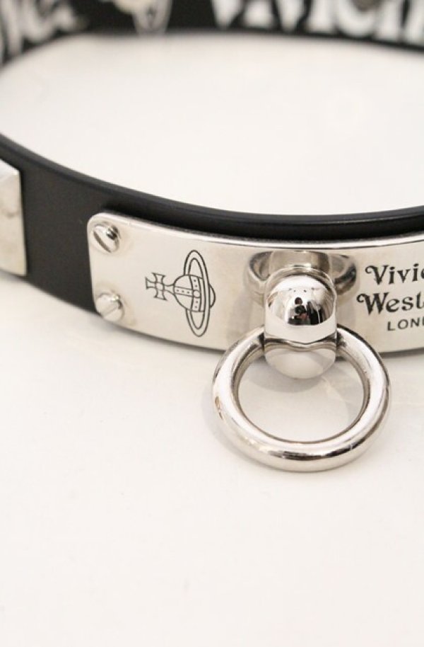 画像2: ヴィヴィアンウエストウッド 中古 / MAN. PAULO CHOKER（マン　パウロチョーカー）  ブラックｘシルバー  O-26-05-17-027-ac-YM-OS (2)