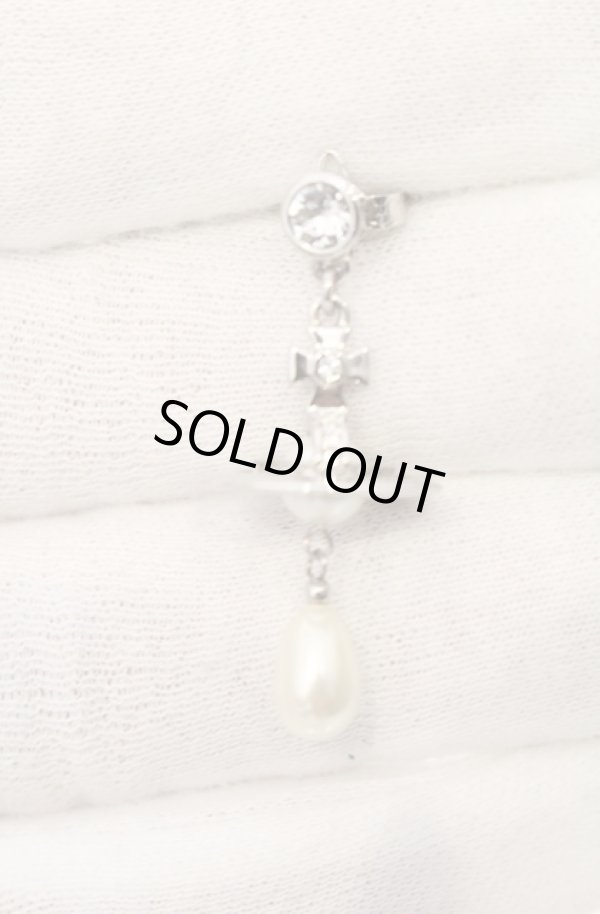 画像2: ヴィヴィアンウエストウッド MAN 中古 / MAN. PEARL DROP シングルピアス  シルバー  O-26-05-17-029-ac-YM-OS (2)