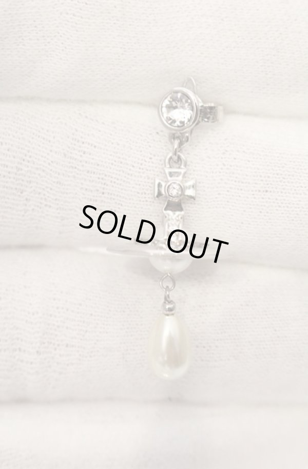 画像3: ヴィヴィアンウエストウッド MAN 中古 / MAN. PEARL DROP シングルピアス  シルバー  O-26-05-17-029-ac-YM-OS (3)