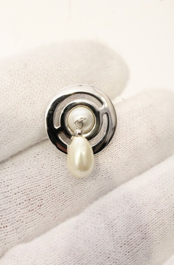 画像5: ヴィヴィアンウエストウッド MAN 中古 / MAN. PEARL DROP シングルピアス  シルバー  O-26-05-17-029-ac-YM-OS (5)