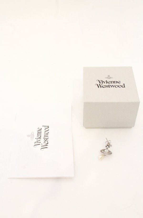 画像6: ヴィヴィアンウエストウッド MAN 中古 / MAN. PEARL DROP シングルピアス  シルバー  O-26-05-17-029-ac-YM-OS (6)
