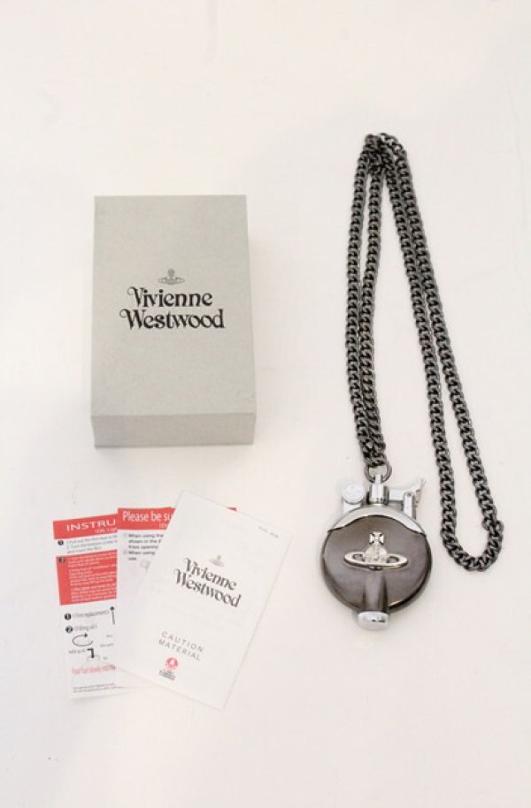 画像6: ヴィヴィアンウエストウッド 中古 / LIGHTER CHAIN メタルORB チェーン付オイルライター  ブラック  O-26-05-17-035-gd-YM-OS (6)