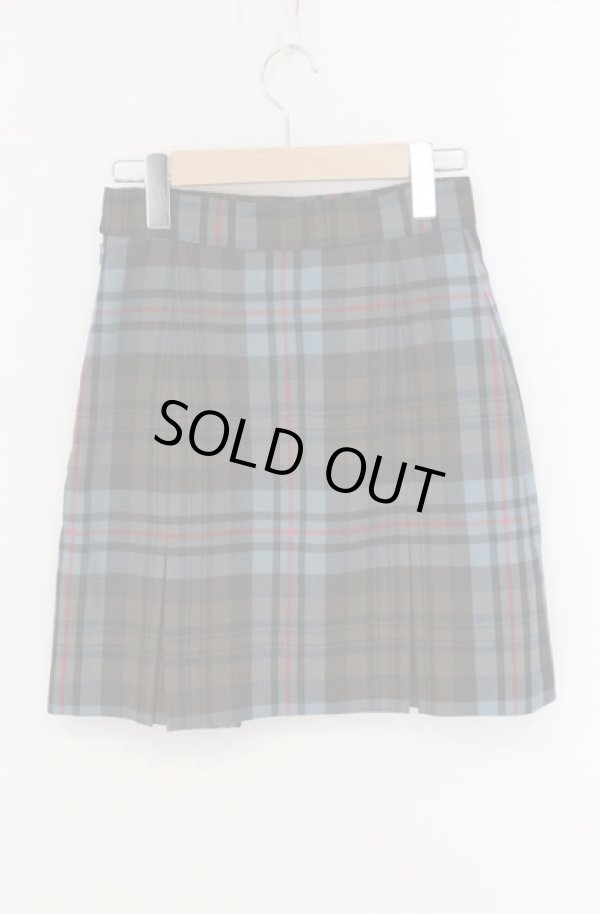 画像2: ヴィヴィアンウエストウッド 中古 / TARTAN CHECK ボックスプリーツミニスカート（タータンチェック） 01 ブルー  O-26-05-17-008-sk-YM-OS (2)