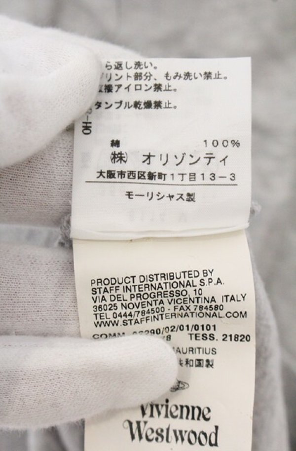 画像4: ヴィヴィアンウエストウッド 中古 / ロゴTシャツ M グレー  O-26-05-17-001-to-YM-OS (4)
