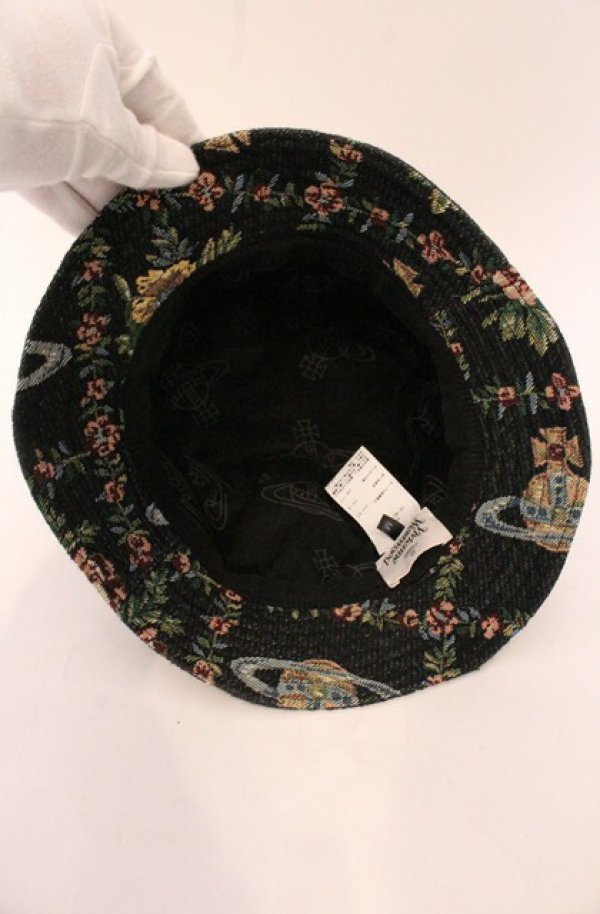 画像5: ヴィヴィアンウエストウッド 中古 / Trellis Tapestry バケットハット（トレイルタペストリー） M マルチ  O-26-05-17-013-ha-YM-OS (5)
