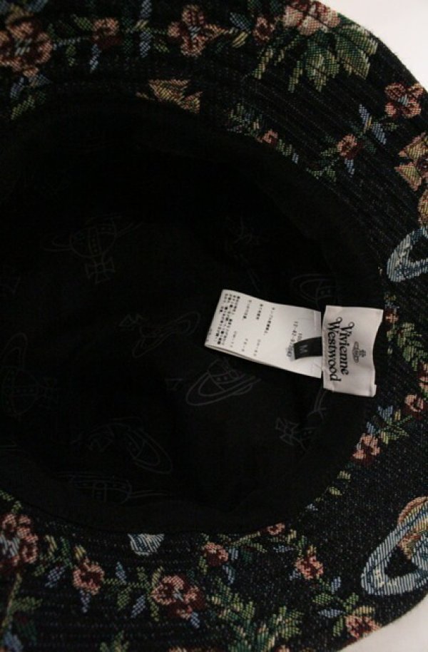 画像6: ヴィヴィアンウエストウッド 中古 / Trellis Tapestry バケットハット（トレイルタペストリー） M マルチ  O-26-05-17-013-ha-YM-OS (6)