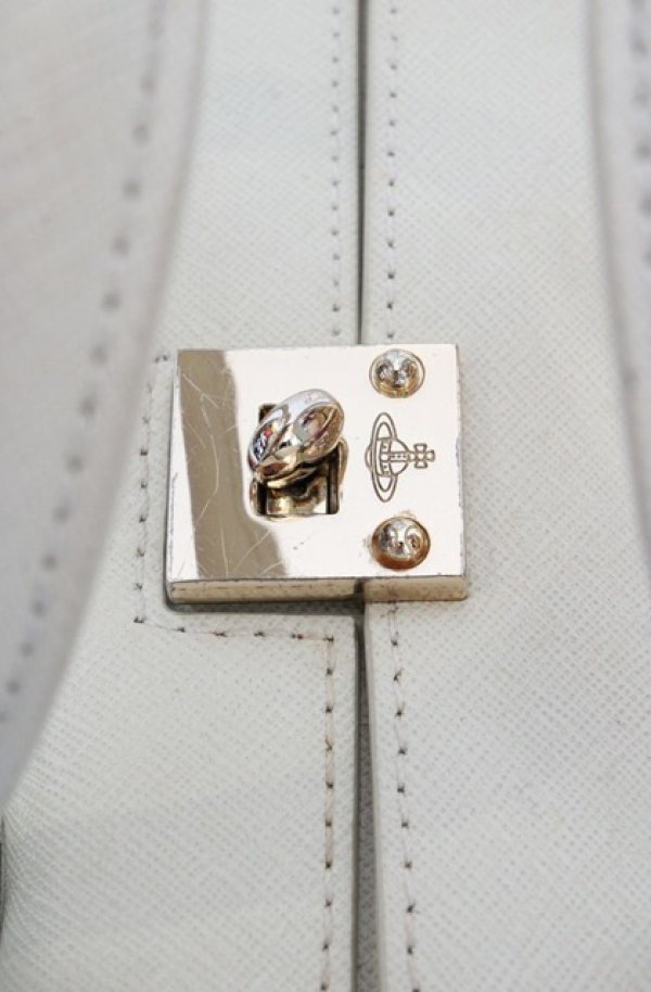 画像6: ヴィヴィアンウエストウッド 中古 / KELLY SMALL HANDBAG（ケリースモールハンドバッグ）  オフホワイト  O-26-05-24-016-ba-YM-OS (6)