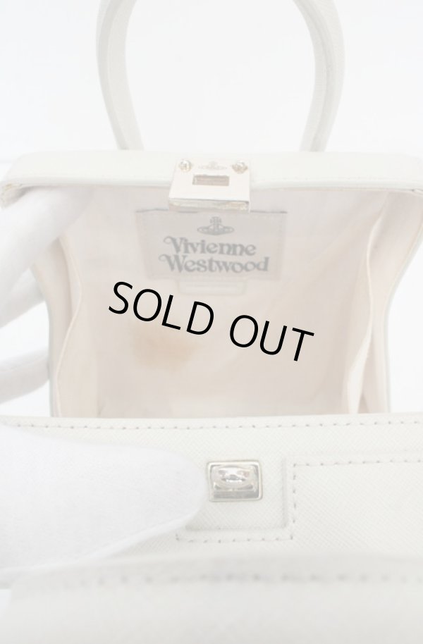 画像9: ヴィヴィアンウエストウッド 中古 / KELLY SMALL HANDBAG（ケリースモールハンドバッグ）  オフホワイト  O-26-05-24-016-ba-YM-OS (9)