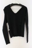 画像4: ヴィヴィアンウエストウッド 中古 / フィストプリントダメージニットソー 2 ブラック  O-26-05-24-002-to-IG-OS (4)