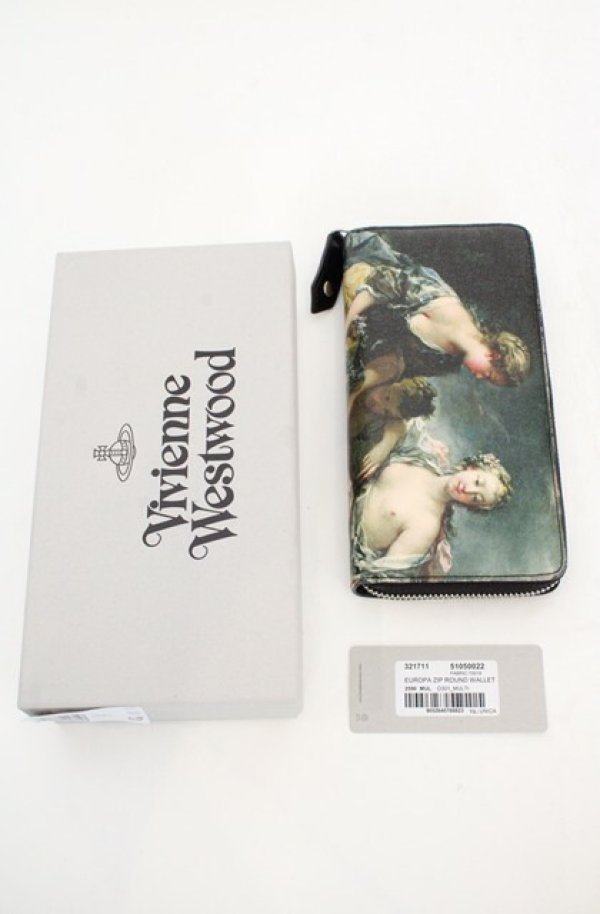 画像9: ヴィヴィアンウエストウッド 中古 / EUROPAラウンドジップ長財布  マルチ  O-26-05-24-023-wa-YM-OS (9)