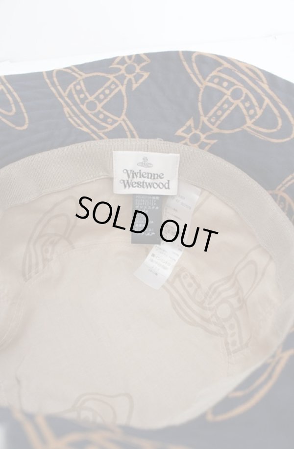 画像6: ヴィヴィアンウエストウッド 中古 / ORB LINING バケットハット  ネイビー×マスタード  O-26-05-24-025-ha-IG-ZH (6)