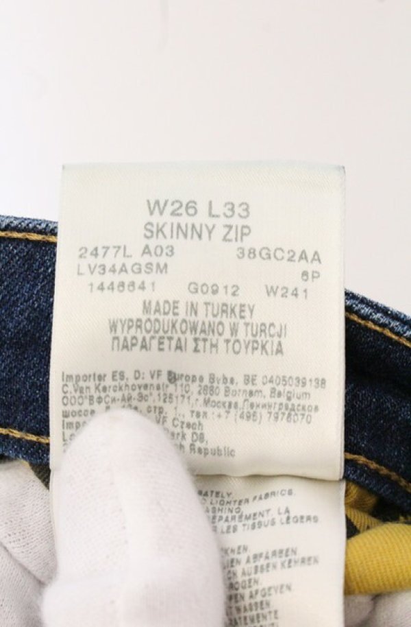 画像6: ヴィヴィアンウエストウッド Anglomania and Lee 中古 /INNY ZIP　デニムパンツ W26 インディゴ  O-26-05-24-009-pa-YM-OS (6)