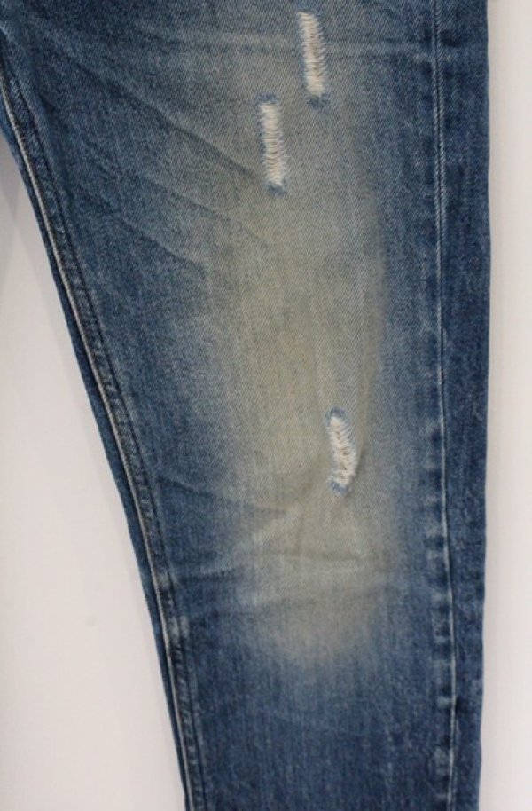 画像4: ANGLOMANIA 中古 / ダメージストレートジーンズ デニムパンツ 28 インディゴ  O-26-05-24-010-pa-YM-OS (4)