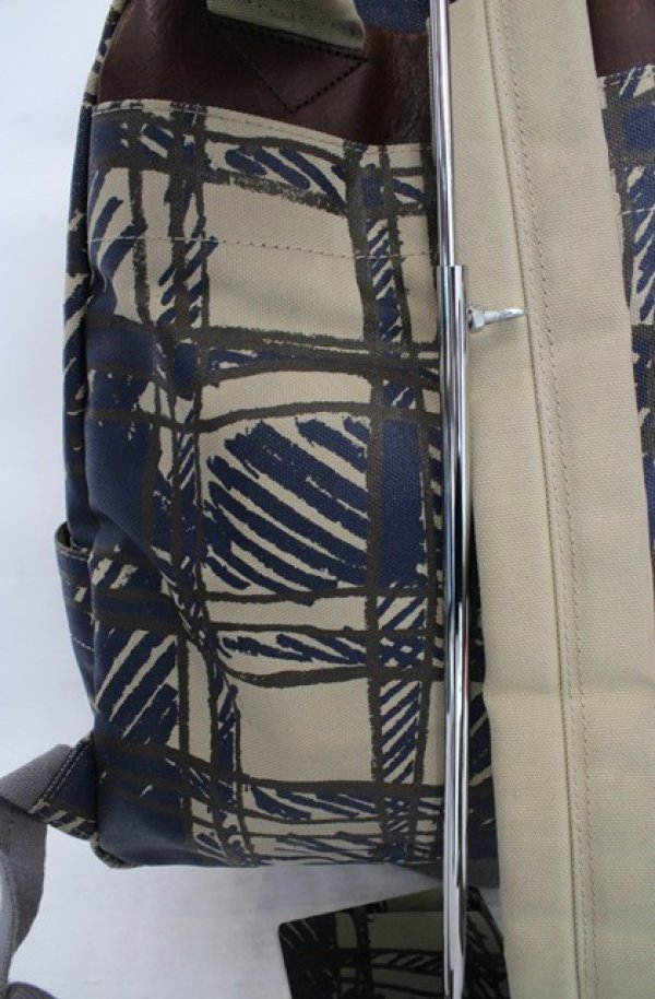 画像9: ヴィヴィアンウエストウッド 中古 / ハンドドローチェックリュック  ブルーｘモス  O-26-05-24-014-ba-YM-OS (9)