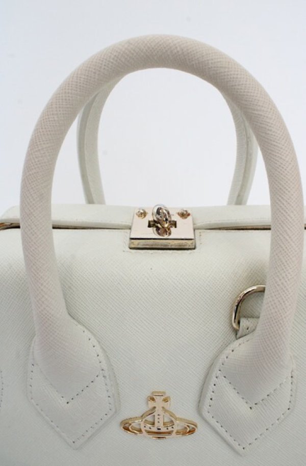 画像3: ヴィヴィアンウエストウッド 中古 / KELLY SMALL HANDBAG（ケリースモールハンドバッグ）  オフホワイト  O-26-05-24-016-ba-YM-OS (3)