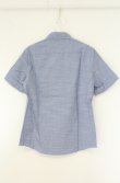 画像4: ヴィヴィアンウエストウッド 中古 / カラーオーブ刺繍ポケット付キ半袖ブラウス  II ブルー  O-26-06-07-002-bl-YM-OS (4)
