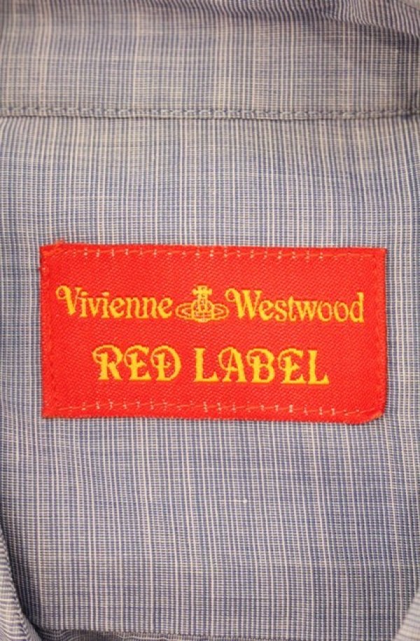 画像5: ヴィヴィアンウエストウッド 中古 / カラーオーブ刺繍ポケット付キ半袖ブラウス  II ブルー  O-26-06-07-002-bl-YM-OS (5)