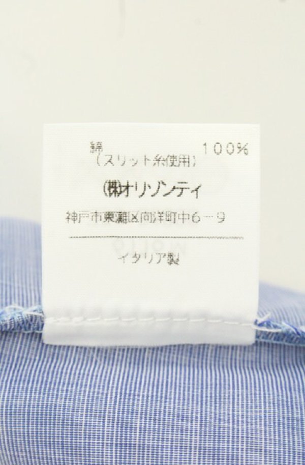 画像6: ヴィヴィアンウエストウッド 中古 / カラーオーブ刺繍ポケット付キ半袖ブラウス  II ブルー  O-26-06-07-002-bl-YM-OS (6)