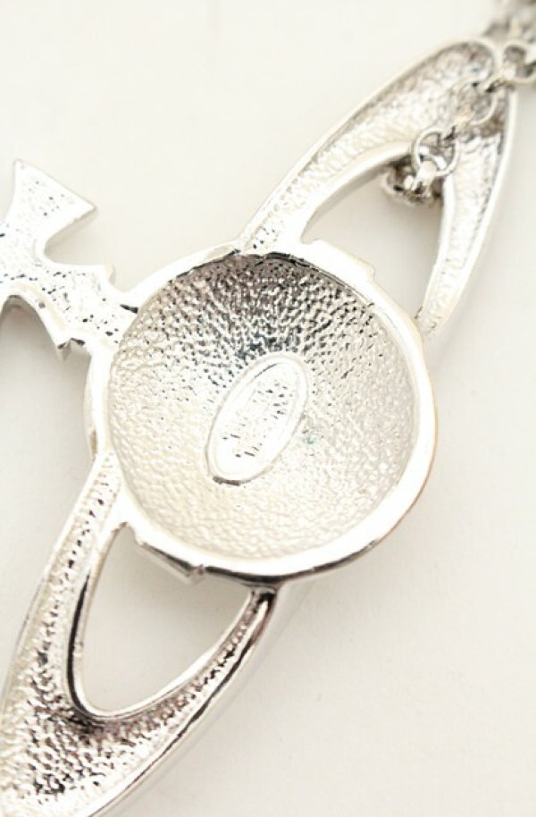 画像5: ヴィヴィアンウエストウッド 中古 / neo bass relirf neckless（ネオバスレリーフネックレス）  シルバー×ピンク  O-26-06-07-024-ac-IG-OS (5)