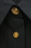 画像2: ヴィヴィアンウエストウッド 中古 / カラーオーブ刺繍半袖ブラウス  II ブラック  O-26-06-07-003-bl-YM-OS (2)