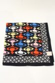 画像2: ヴィヴィアンウエストウッド 中古 / ハンカチ（ウォーターオーブ）  ブラックｘマルチ  O-26-06-07-035-gd-YM-OS (2)