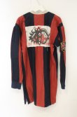 画像6: ヴィヴィアンウエストウッド 中古 / hard coreラグビージャージワンピース 00 レンガｘネイビー  O-26-06-07-012-op-YM-OS (6)