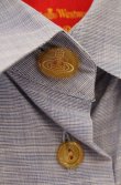 画像2: ヴィヴィアンウエストウッド 中古 / カラーオーブ刺繍ポケット付キ半袖ブラウス  II ブルー  O-26-06-07-002-bl-YM-OS (2)