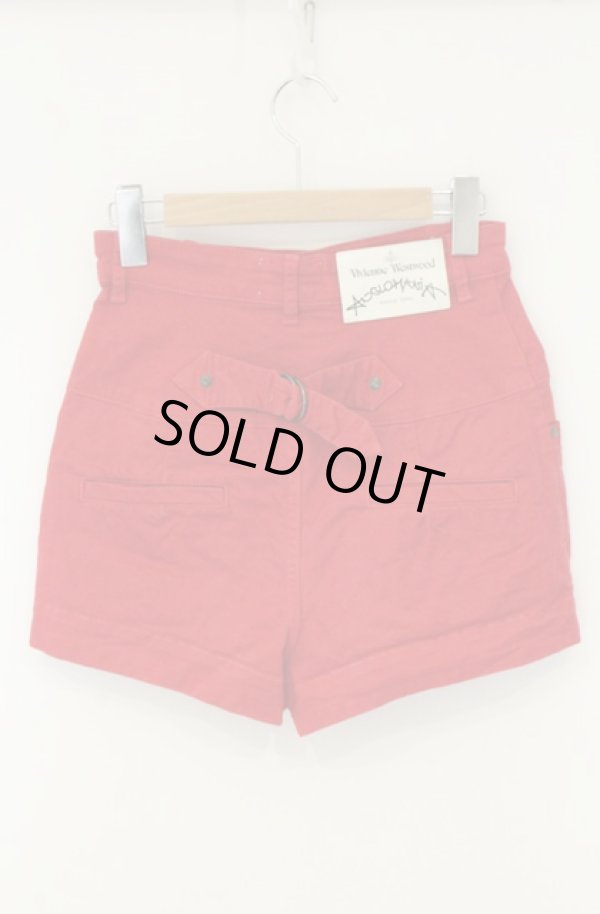 画像3: ANGLOMANIA 中古 / ハイウエストショートパンツ 38 レッド  O-26-06-07-016-pa-IG-OS (3)