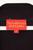 画像6: ヴィヴィアンウエストウッド 中古 / 単色オーブ刺繍ボウタイニットソー 2 パープル  O-26-06-21-018-to-YM-OS (6)
