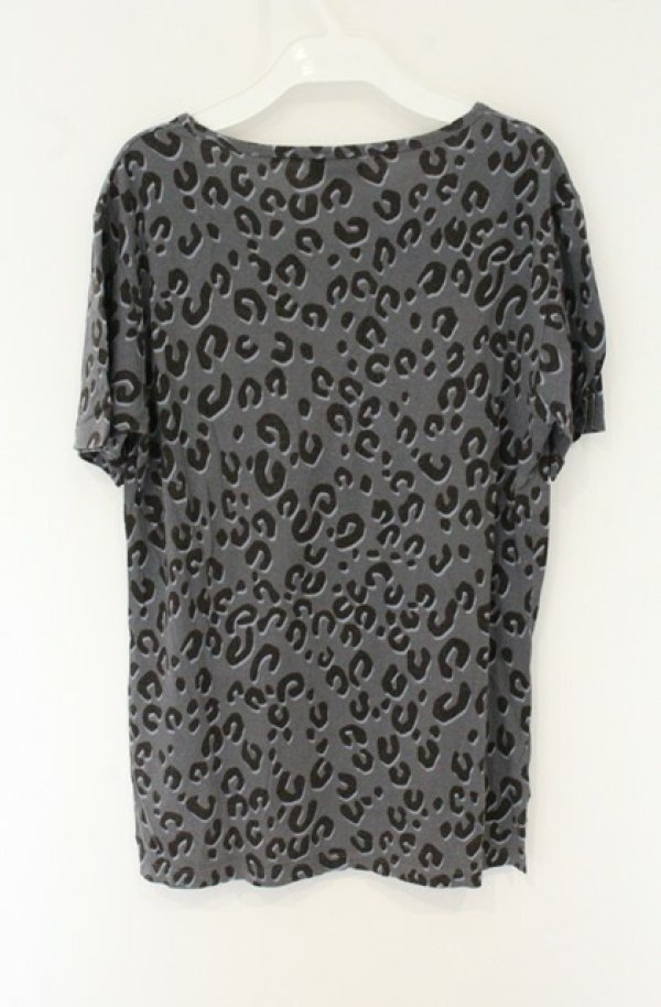 画像4: ヴィヴィアンウエストウッド MAN 中古 / FUCK レオパードTシャツ 46 グレー  O-26-06-21-019-ts-YM-OS (4)