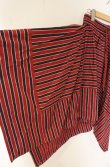 画像3: ヴィヴィアンウエストウッド 中古 / レジメンタルストライプアシメトリーヘムスカート 00 レッド  O-26-06-21-027-sk-YM-OS (3)