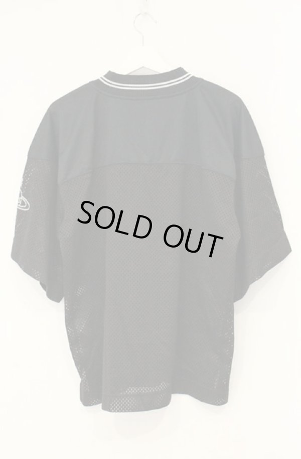 画像4: ヴィヴィアンウエストウッド 中古 / FOOT BALL JERSEY MESH Tシャツ（フットボールジャージーメッシュ） 00 ブラック  O-26-06-21-004-ts-YM-OS (4)