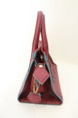 画像3: ヴィヴィアンウエストウッド 中古 / レーザオーブハンドバッグ  マゼンダ系×ブルー  O-26-06-21-043-ba-IG-OS (3)