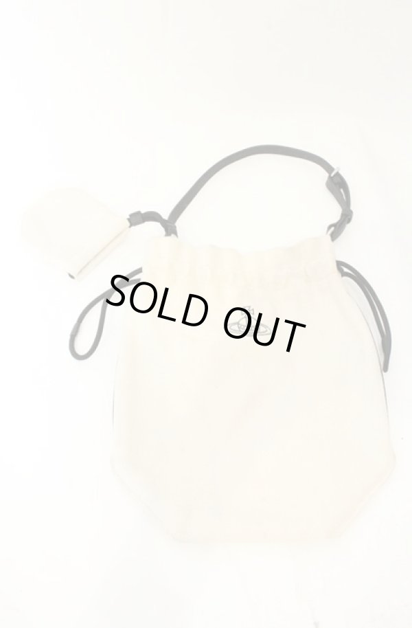 画像4: ヴィヴィアンウエストウッド 中古 / CANVAS DRAWSTRING POUCH SET バッグ（キャンバスドローストリング）  オフホワイト  O-26-06-21-045-sh-YM-OS (4)