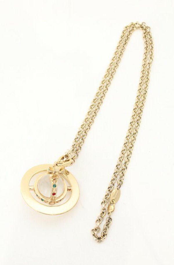 画像2: ヴィヴィアンウエストウッド 中古 / NEW SMALL ORB PENDANT（ニュースモールオーブ）  ゴールド  O-26-06-21-048-nl-YM-OS (2)