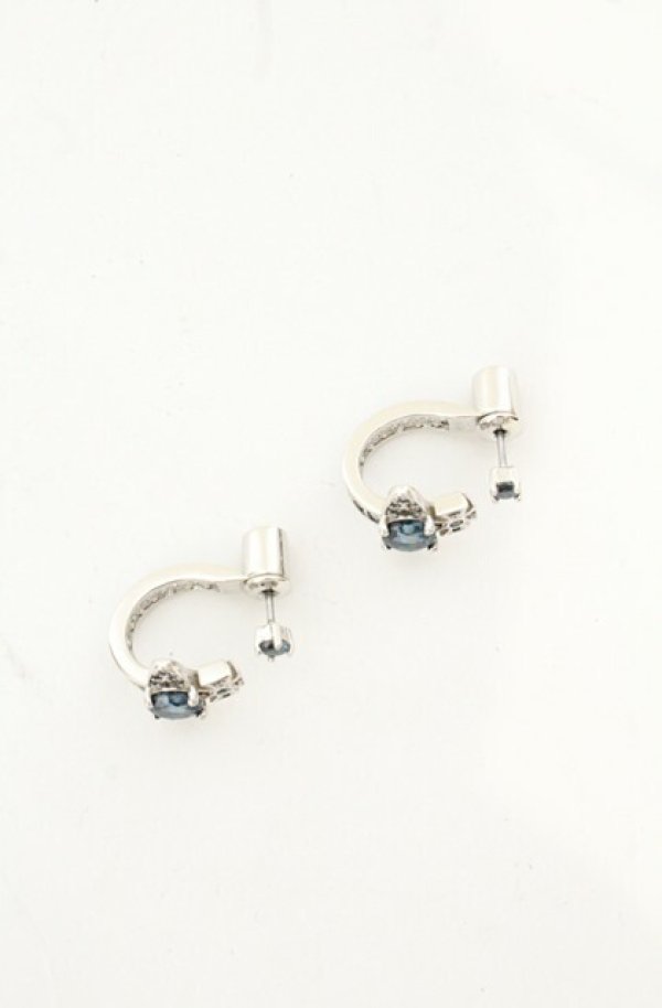 画像2: ヴィヴィアンウエストウッド 中古 / MAITENA EARRINGS  シルバーｘブルー  O-26-06-21-052-er-YM-OS (2)