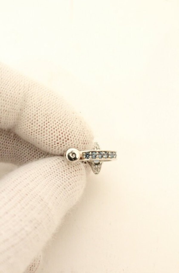 画像5: ヴィヴィアンウエストウッド 中古 / MAITENA EARRINGS  シルバーｘブルー  O-26-06-21-052-er-YM-OS (5)