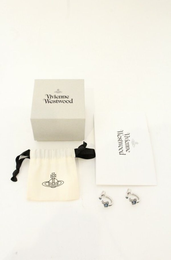 画像6: ヴィヴィアンウエストウッド 中古 / MAITENA EARRINGS  シルバーｘブルー  O-26-06-21-052-er-YM-OS (6)