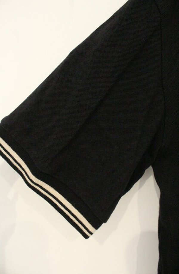 画像4: ヴィヴィアンウエストウッド 中古 / オーガニックカノコクロップドポロトップ 00 ブラック  O-26-06-21-005-to-YM-OS (4)