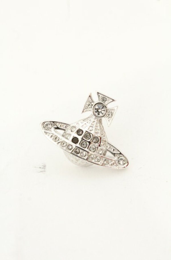 画像2: ヴィヴィアンウエストウッド 中古 / MINNIE BAS RELIEFピアス  シルバー  O-26-06-21-054-er-IG-OS (2)