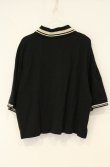 画像5: ヴィヴィアンウエストウッド 中古 / オーガニックカノコクロップドポロトップ 00 ブラック  O-26-06-21-005-to-YM-OS (5)