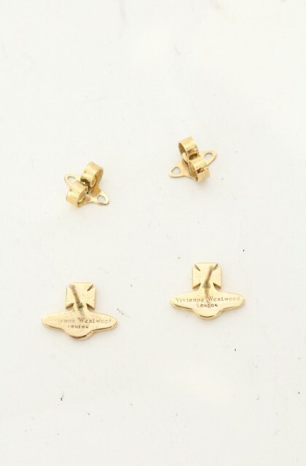 画像3: ヴィヴィアンウエストウッド 中古 / ROMINA ピアス  ゴールド×ブラック  O-26-06-21-055-er-IG-OS (3)