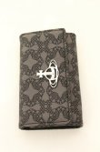 画像2: ヴィヴィアンウエストウッド 中古 / RE-JACQUARD ORBORAMA（リ・ジャカード オーボラマ）キーケース  ブラック（グレー系）  O-26-06-21-058-gd-YM-OS (2)
