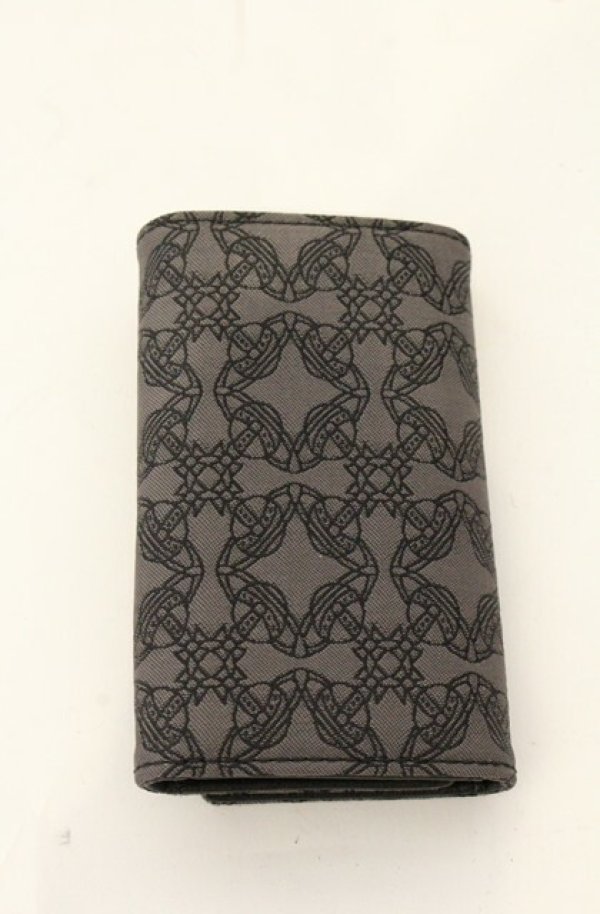 画像3: ヴィヴィアンウエストウッド 中古 / RE-JACQUARD ORBORAMA（リ・ジャカード オーボラマ）キーケース  ブラック（グレー系）  O-26-06-21-058-gd-YM-OS (3)