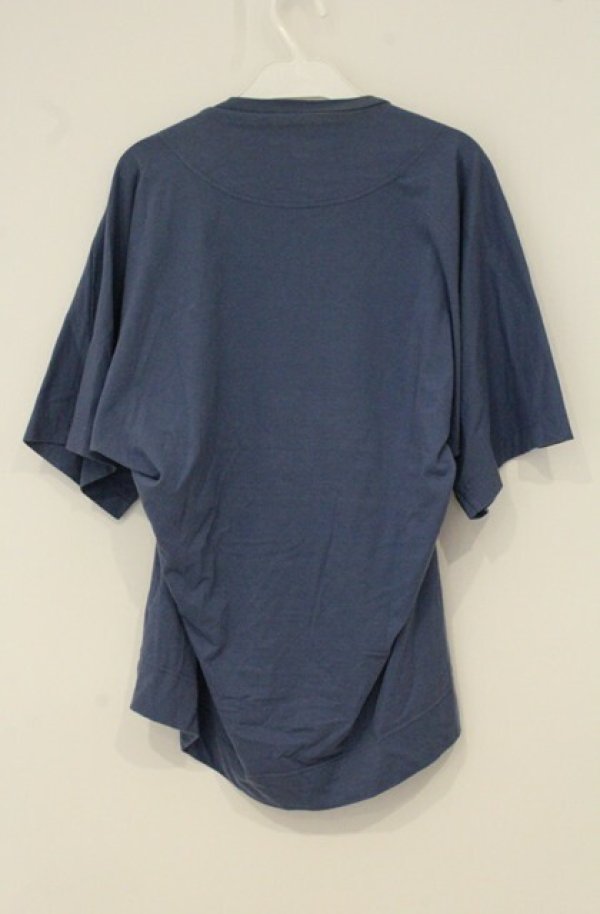 画像4: ANGLOMANIA 中古 / ROSE PRINT 変形カットソー 38 ブルーグレイ  O-26-06-21-012-ts-YM-OS (4)