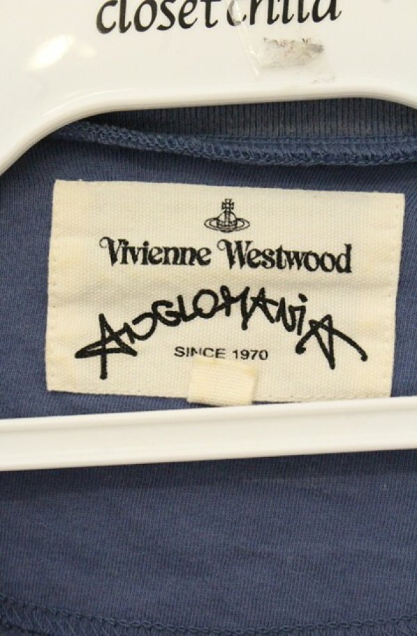 画像6: ANGLOMANIA 中古 / ROSE PRINT 変形カットソー 38 ブルーグレイ  O-26-06-21-012-ts-YM-OS (6)