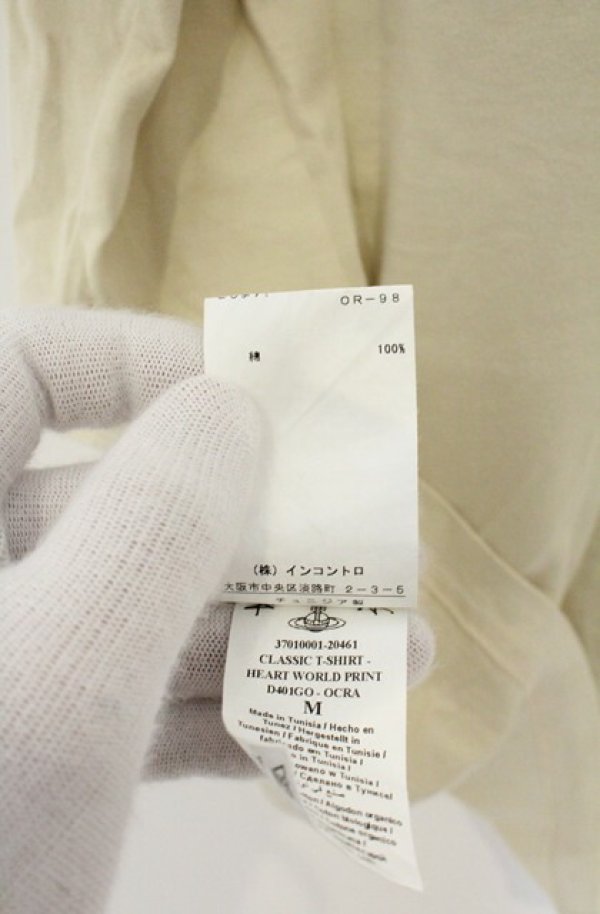 画像5: ANGLOMANIA 中古 / パイレーツハートptTシャツ M クリーム  O-26-06-21-013-ts-YM-OS (5)
