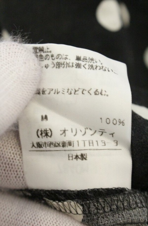 画像6: ヴィヴィアンウエストウッド 中古 / 返シ衿ドット半袖ブラウス 2 ブラックｘホワイト  O-26-06-28-022-bl-YM-OS (6)