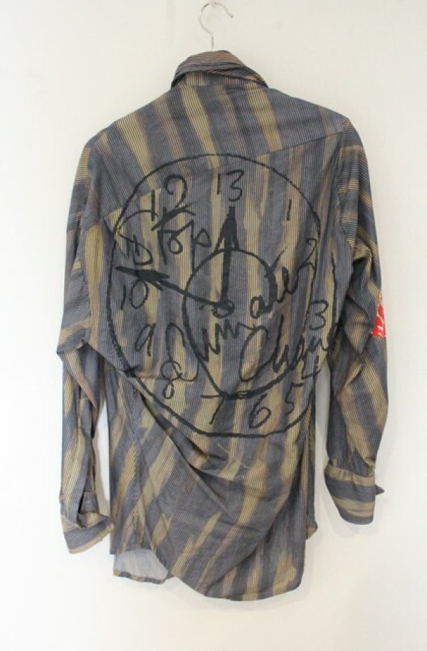 画像6: Worlds End 中古 / アナーキーシャツ S/M マルチ  O-26-06-28-002-bl-YM-OS (6)