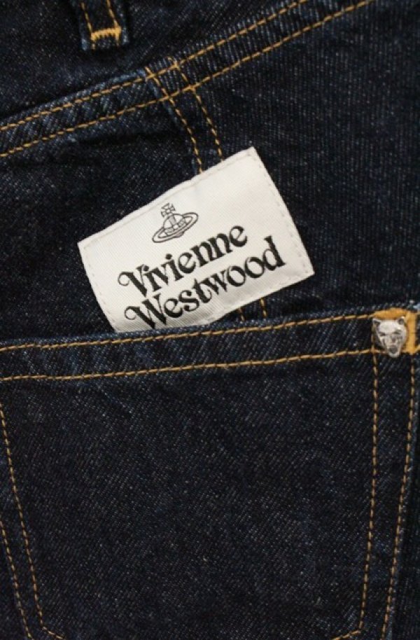 画像4: ヴィヴィアンウエストウッド 中古 / MINI SAIL DENIM スカート 26 インディゴ  O-26-06-28-033-sk-YM-OS (4)